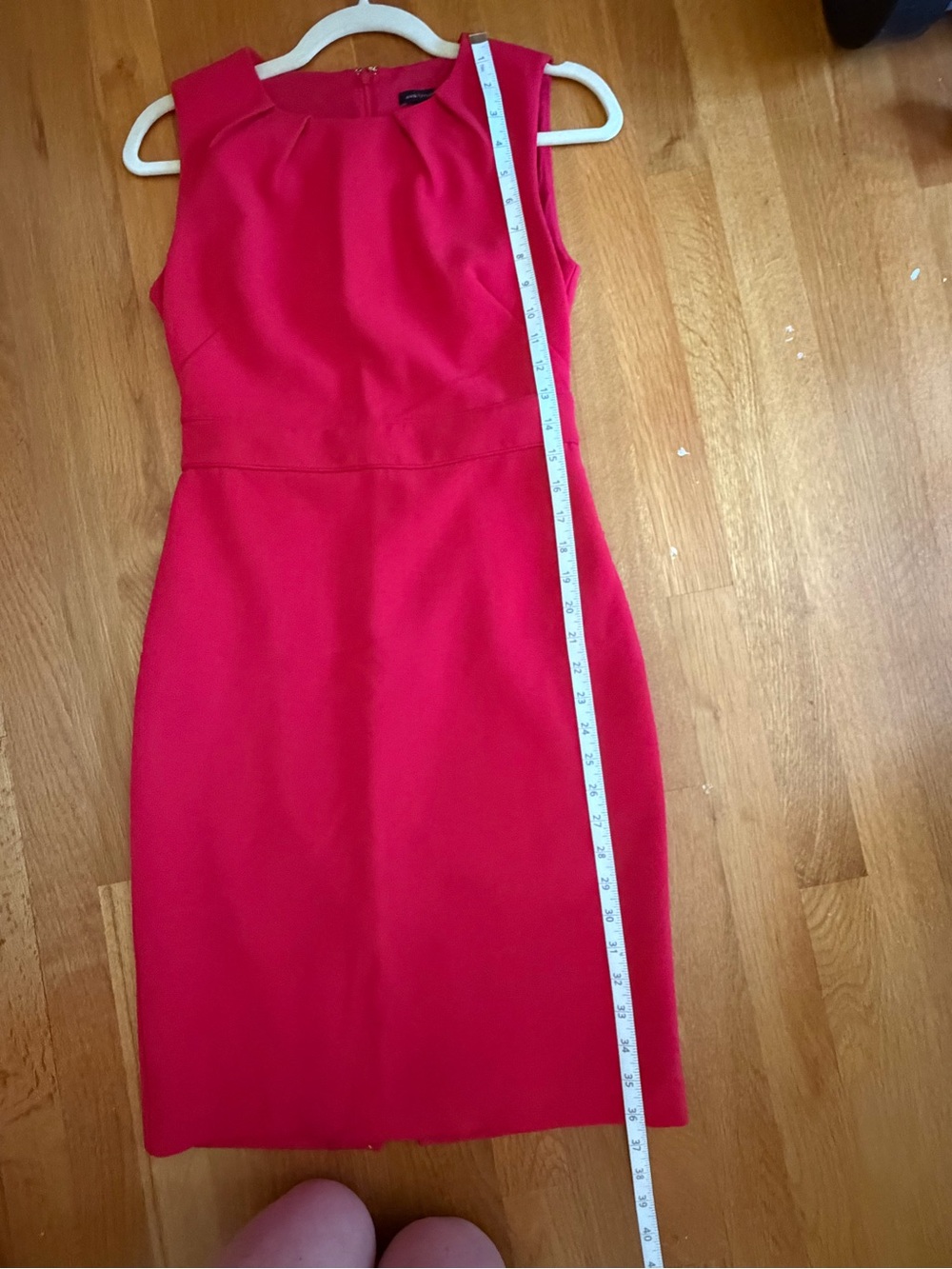 Ann Taylor Pink Sleeveless Midi Sheath Dress - Picture 9 of 10